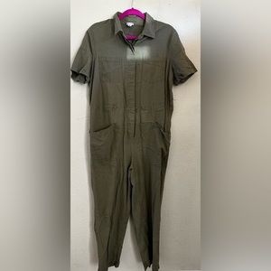 Green jumpsuit